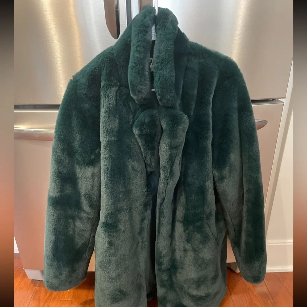 Apparis Sophie emerald green coat